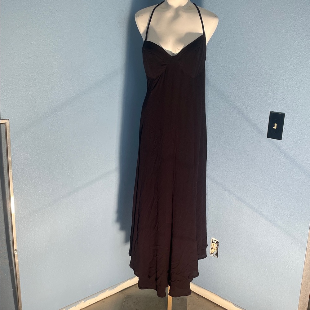 Free People Black strappy Maxi Dress